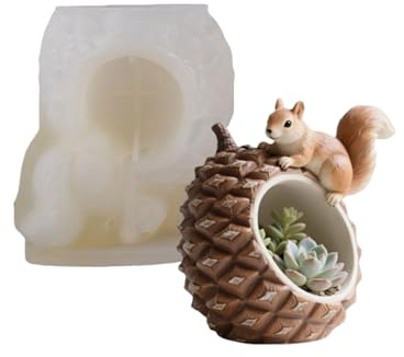 Stampo riutilizzabile in silicone a forma di pigna artigianale per scatole di gioielli artigianali in calcestruzzo fioriera forniture artigianali stampo creativo decorazione domestica