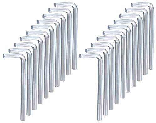 Kesiku 20pcs Metric 3mm Allen Keys, L-Shape Hex Key Set, Chrome Vanadium Steel Wrench for Home Repair Maintenance DIY