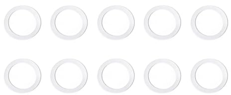 kwinfei 10 Pièces Joints en Silicone Alimentaire pour Cafetière Moka, Joint de Remplacement Durable et Étanche pour Cafetière Italienne 6 tasses, Joint Résistant Haute Température