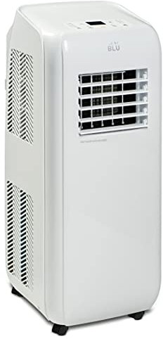 BLU-09 9,000 BTU Portable Air Conditioner Portable 3-1 Air Conditioner, Dehumidifier, Cooling Fan with 3 Fan Speeds, Window Sheet for UK Windows, Digital Display & Remote Control