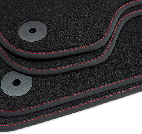 tuning-art 156R Fußmatten Exclusive passend für Seat Leon 3 5F Audi A3 8V Golf 7 Golf 8 Audi A3 8Y 2012-