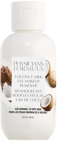 Physicians Formula Eye Makeup Remover Coconut Milk Waterproof Eye Makeup Remover, Dermatologist Tested, Oil-Free, for Sensitive Skin, 2 Fl Oz (Pack of 1)
