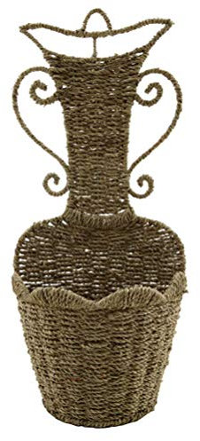 Cabilock Wandkorb Aus Flechtmaterial Für Trockenblumen Und Aufbewahrung Natürlicheoptik Für Wohnzimmer Und Andere Räume Praktisches Design