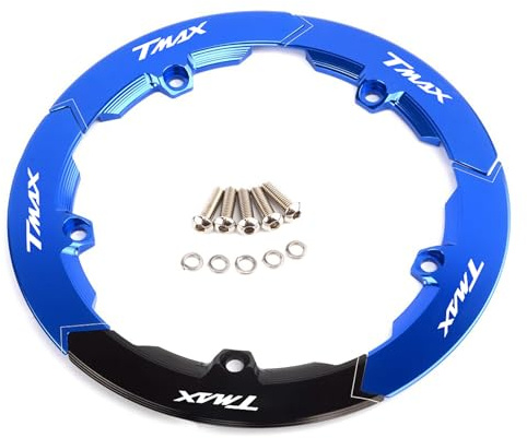 Accesorios de motocicleta para Yamaha TMAX 530 TMAX530 SX DX 2017 2018 2019 TMAX 560 2020 2021 2022 2023 2024 2025 TECH MAX Tmax560 Cubierta protectora decorativa para disco de cadena de moto (Azul)