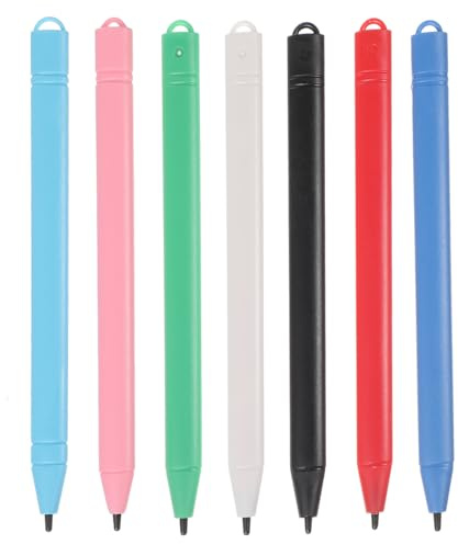 UKCOCO Lcd Writing Tablet Stylus Pen Replacement Set of 7 Durable Plastic Pens for Kids Drawing Writing and Painting Practice Easy to Install