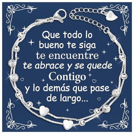 CheersLife Regalos Originales para Mujer Pulseras de La Amistad Pulsera Amistad Amigas Pulsera Amigas Regalo Cumpleaños Mujer Regalo para Hijas Hermanas Novias Mamá - Corazón