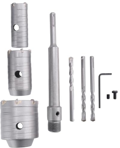 Quystetes Broca Eléctrica SDS Plus para Perforar Agujeros en, Apta para Perforar Agujeros en Tuberías de Agua, Aire Acondicionado y Hormigón en de Ladrillos Huecos