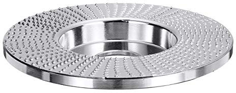 Trohollis Schruppscheibe,Schleifscheiben 100x22mm Holz Angle Schleifscheibe Grinder Shaping Disc Flach Wolframkarbid Holzschnitzerei Disc-Werkzeuge for Winkelschleifer