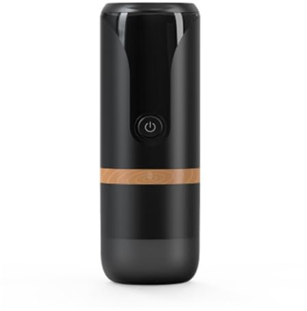 AMRTTWY Machine À Café Portable. Machine à café à capsules en acier inoxydable, charment USB, machine à expresso portable, mini, nettoya automatique, adaptée aux voyas et au camping .Cafetière Nomade