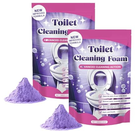 Espuma de limpieza de inodoro, limpiador de espuma de inodoro Insta-Action, limpiador de inodoro en polvo, limpiador de inodoro sin contacto, limpiador de inodoro con espuma