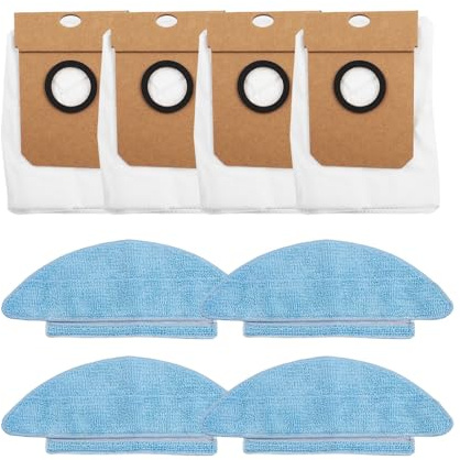 ZYNCUE Para Lubluelu - Kit de trapo para aspiradoras Sl68, bolsa de polvo, trapeador, accesorios para electrodomésticos, paquete de 12 bolsas de polvo, piezas de repuesto para aspiradora