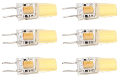 Omabeta GY6.35 Lampadina COB a Risparmio Energetico da 5 W per Lampada da Soffitto Lampada da Parete da Tavolo 6 Pezzi AC DC12V (Luce bianca)