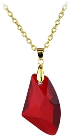 Generisch Herrenhalsketten, Film Stein-Halskette Zauberer Philosophen-Rot-Anhänger-Halskette für Frauen Männer Anhänger Schmuck Mode-Party-Accessoires Geschenke
