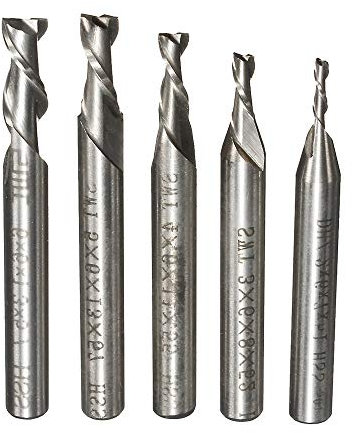 5 Stücke 2 Flöte 2/3/4/5 / 6Mm 6Mm Schaft Fräser Hss Schaftfräser Cnc Gravur Bit