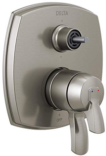 Delta T27976-SSLHP 17 Series Integrated Trim with Six Function Less Diverter Handle Shower, Stainless