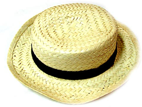 COOLMP Lot de 6 - Chapeau de Campagne/canotier en Paille