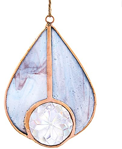 YFCTLM Cazador de Sol Lágrimas de Gota de lágrimas en Forma de Vidrio de Manchas de suncatcher del Arco Iris para Colgar el Ornamento decoración del Colgante para el jardín del hogar Encanto
