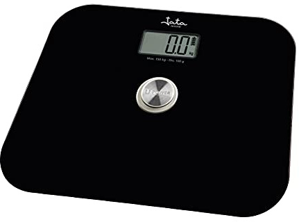 Jata Hogar HBAS1499 Umweltfreundliche Digitalwaage ohne Batterien mit 4 Sensoren, großes LCD-Display, bis zu 150 kg, automatische Abschaltung