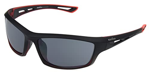 Ironman 1902 Wrap-Around Sport Sunglasses for Men, Black, 61mm