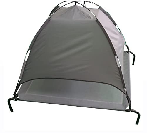 Erhöhtes Haustierbett, erhöhtes Hundebett, großes Hundesofa, erhöhtes Hundebett, Outdoor, erhöhtes Haustierbett, Kühlmatte, Hundebett, Hunde, Campingbett, waschbar, atmungsaktives Mesh & rutschfeste