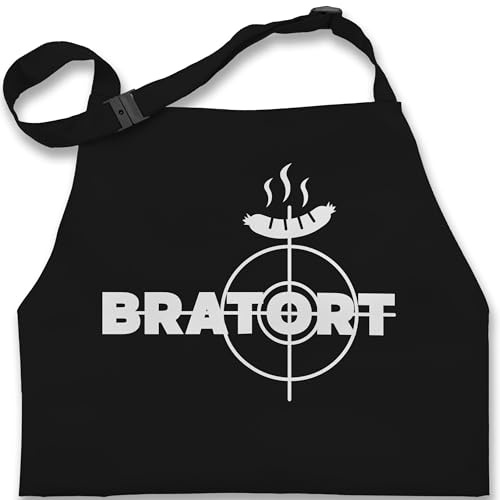 Shirtracer - Kinderschürze Schürze Kinder Jungen Mädchen - Grillschürze - Bratort Witziges Geschenk Grill Lustig Vatertag Geburtstag Weihnachten Papa