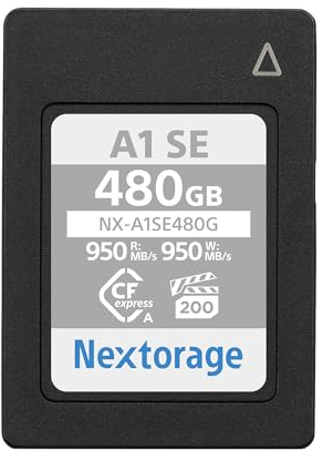Nextorage CFexpress Typ A Karte 480GB, VPG200 japanische speicherkarte datenspeicher CF Express Type A Card, Kamera Zubehör für Sony/Fujifilm, A1SE NX-A1SE480G