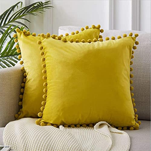 Funda De Almohada Cubierta de cojín de terciopelo suave de 2 piezas Capas de almohadas decorativas Decoración de la sala de estar Decoración Sofá Casas de almohada de lujo 30 × 50 45 × 45 cm Cubiertas