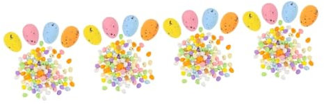 VICASKY 400stücke Bunte -eier Dekorationen Imitation Eier Für -osterparty Zubehör Leicht Vielseitig Einsetzbar Für Festliche Arrangements Und Fotoshootings