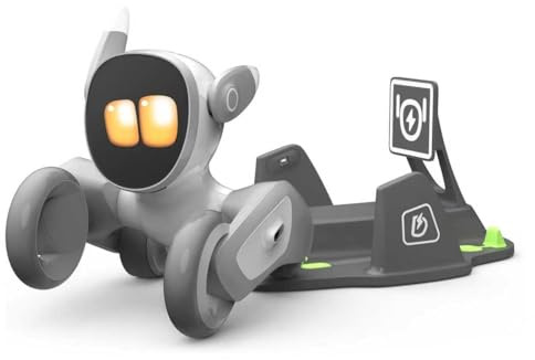 Loona: Robot Pet Dog ChatGPT-4o Smart AI-Powered Companion Voice & Gesture Control, Real-Time Interaction Robotics Toys for Kids, Home Monitoring - Includes Charging Dock