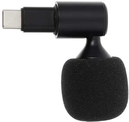 NULYLU Micrófono USB C Flexible para Portátil Conector Tipo C, Cubierta de Esponja y Chip IC Adecuado para Video y Transmisión