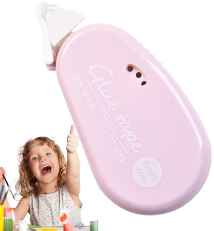 Selbstklebendes Scrapbooking-Klebeband – doppelseitiger Klebebandabroller | Doppelseitiges Klebeband mit Spenderrolle für Kinder, , Frauen