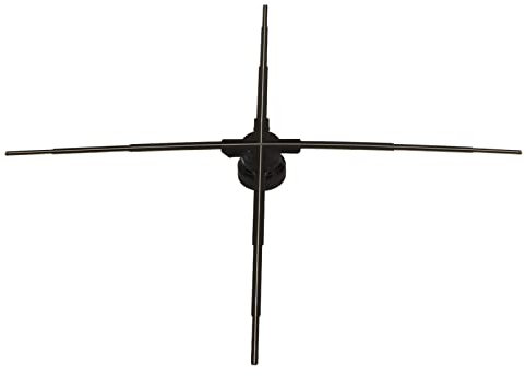 GXJBGYUSFT Proiettore olografico 3D con Display per Telefono, proiettore olografico a 1184 LED con Telecomando per Display da Negozio, Spina UK