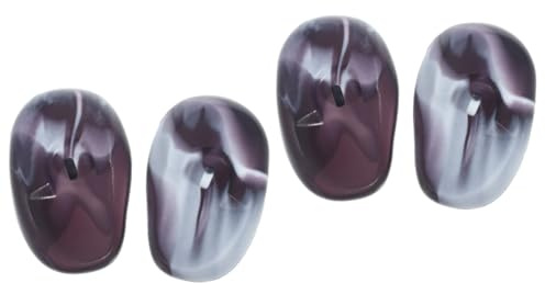 VINTORKY 2pairs Silicone Hair Dye Ear Covers Reusable Ear Protectors for Salon Hair Coloring Comfortable Fit for Shower Use