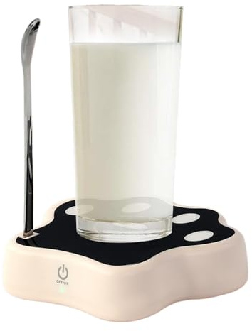Generic Rechargeable Electric Cutting Base Basic Automatic Mixing - Autonomous Coffee Cup Base, Cup Coffee Base Mixer - Polyvalent Kitchen Appliances with Spoon