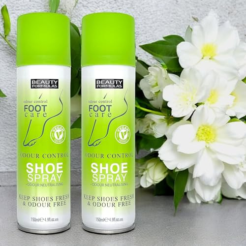 Beauty Formulas Odour Control Foot & Shoe Care Spray Pack Of 2 x 150ml