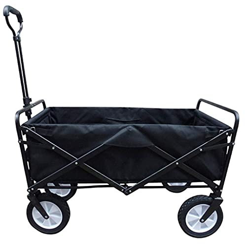Folding Wagon Heavy Duty Foldable Garden Trolley Garden Cart Beach Wagon Folding Wagon Foldable Pull Wagon Hand Cart Folding Cart Wagon Truck Wheelbarrow