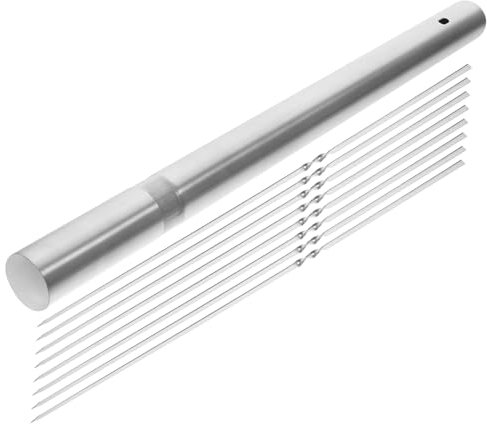 UPKOCH Brochettes De Barbecue Acier Inoxydable Bâtonnets Pour Grillades Accessoire De Barbecue Brochettes Pour Viande Et Légumes
