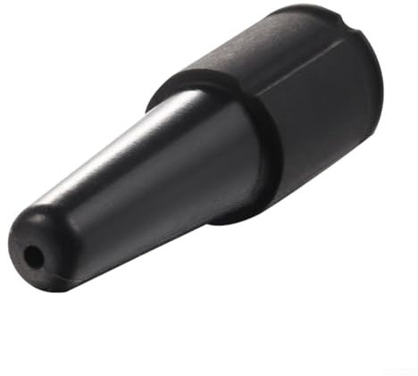Ugello vapore per macchine da caffè, in acciaio inox e silicone, colore: nero