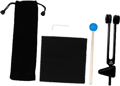 FRCOLOR 1 Satz Om Stimmgabel für Klangheilung Teiliges Yoga mit Aufbewahrungstasche und Holzschlägel für Herzchakra Vibrationstherapie Zufällige Farbe Zufällige Farbe