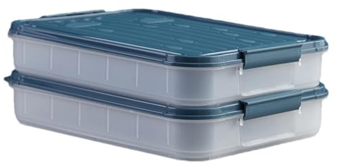 Ihdjasg Almacenamiento Empanadillas Congelador | Cierre Hermético Organizador Cocina | Apilable Recipiente Guardar Magdalenas Cupcakes | Contenedor Seguro Tapa Bloqueo