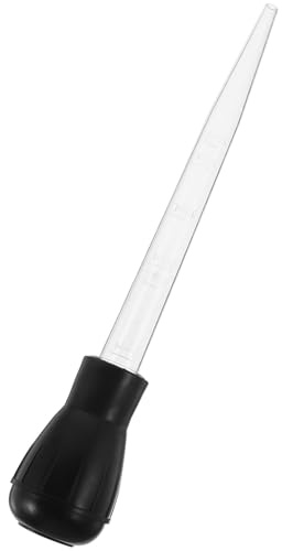 Baluue Compact Reusable Kitchen Turkey Baster Food Injector for Meat Marinade Cooking Ergonomic Black Bbq Baster Tool for Roasting Chicken Goose and Poultry Easy to Clean and Dishwasher