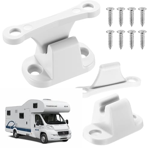 2 stycken dörrlås för husbil, dörrhållare för husvagn, plastdörrhållare husbil, dörrknäppare, campervan, dörrstopp, husvagn, servicelucka, båttillbehör