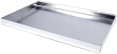 Prestivio Aschekasten für Gartengrill Grillzubehör wetterfest hitzebeständig langlebig passend BBQ Holzkohle Gasgrill einfache Reinigung stabil 50x35 cm
