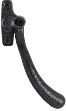 Ironmongery Solutions® Tear Drop Window Handle Right Hand for uPVC, Timber & Aluminium Windows – Hardware Fittings Included (Antique Black, 40mm)