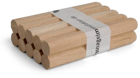 Woodsellers® Holznägel Eiche universal 240 mm – Ø 14‑20 mm (wählbar) – Massivholz-Holznagel für Fachwerk, Dachstuhl & Holzbau – naturbelassen & technisch getrocknet