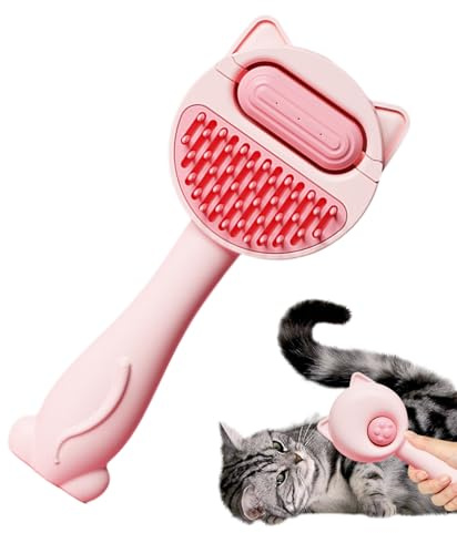 Cat Water Brush,Gentle Massage Tool with Water Tank - Pet Brush Hair Remover,for Family Small Medium Dogs Puppy Kitten Indoor Home Daily Cleaning Massage
