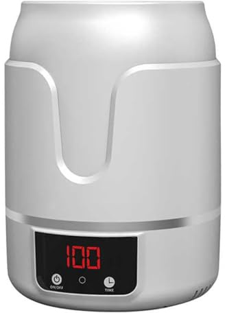 Decantador enfriador de vino ultrasónico eléctrico, enfriador de vino portátil con temporizador de 5 preajustes y pantalla digital, enfriamiento rápido, ultra silencioso, for uso doméstico/clubes