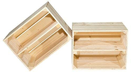 Vintage -Möbel GmbH - Cajas de manzanas (50 x 40 x 30 cm, 3 zapateros naturales)