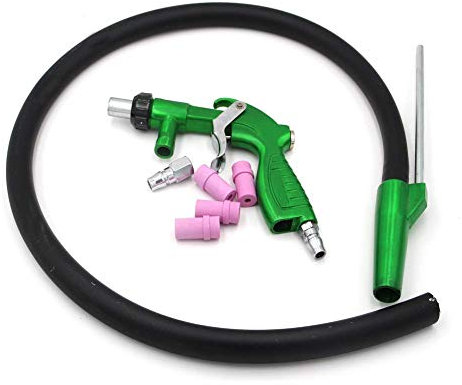 Chiloskit Kit pistola sabbiatrice PS-2 con 4 ugelli in ceramica da 5 mm e 6 mm (sabbiatrice+4 ugelli)