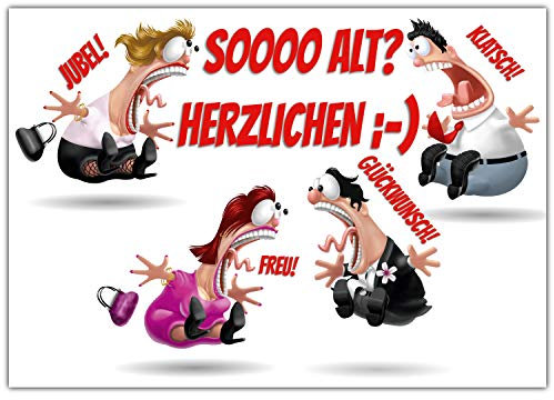 A4 XXL Geburtstagskarte KOLLEGEN mit Umschlag - edle Grußkarte zum Aufklappen - Glückwunschkarte zum Geburtstag Karte für Mann Frau von BREITENWERK